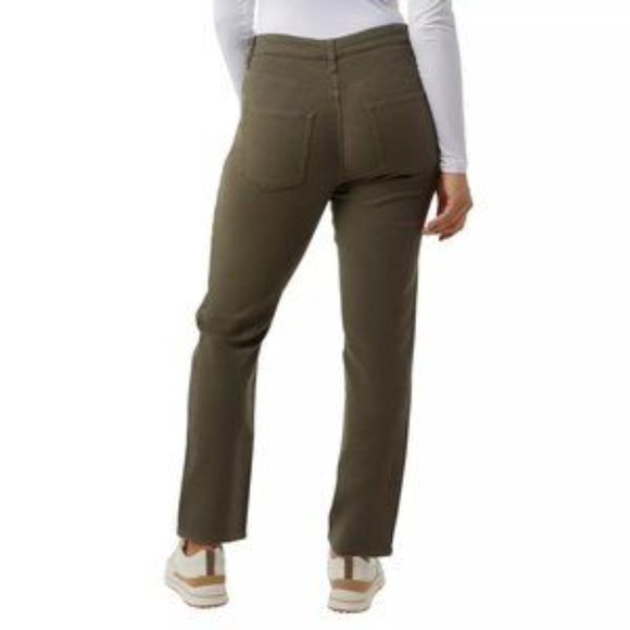 32 Degrees Cool Women Comfort Sweatpants Stretch Jeans Olive Green Size 12 - Picture 3 of 5